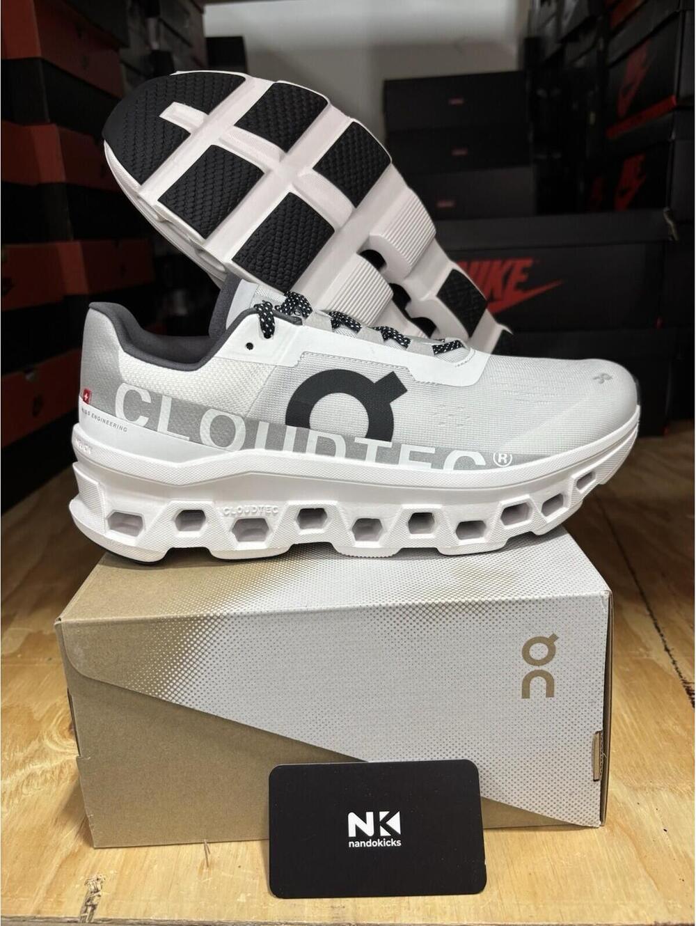 On Running Cloudmonster All White 61.98434 Men size 12.5
